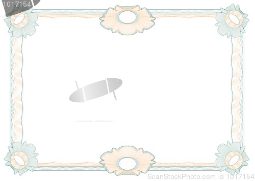 Image of Classic guilloche border with rosettes