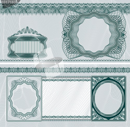 Image of Blank banknote layout