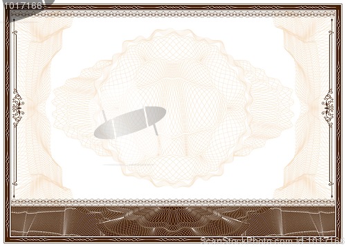 Image of Blank diploma or certificate border