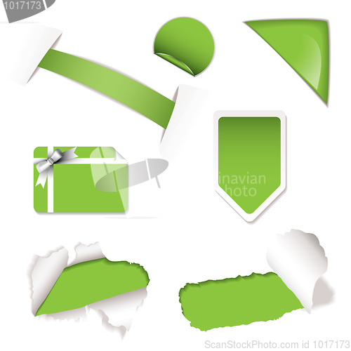 Image of Shop sale elements green