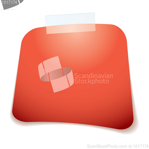Image of square tag red