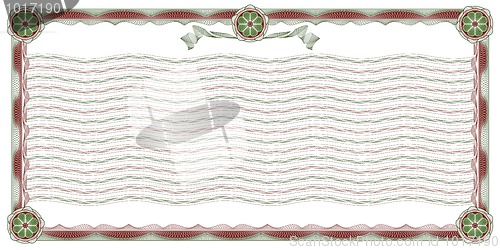Image of Ornamental guilloche border and background
