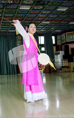 Image of Korean woman dancing