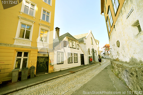 Image of Old street in Bergen