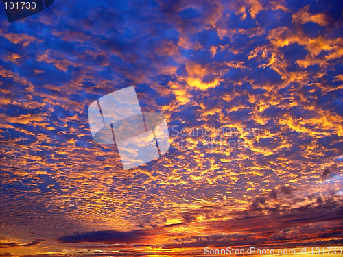 Image of Beautiful sunset background