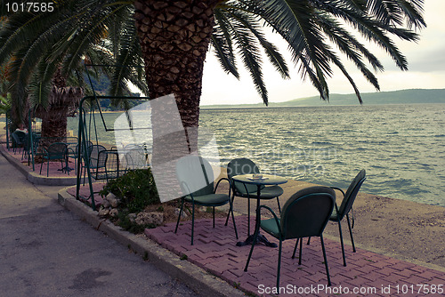 Image of Cafe by teh Adriatic Sea