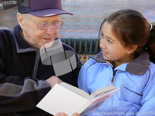 Image of Grandfather reading