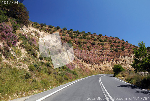 Image of Empty Motor-road on Crete Island