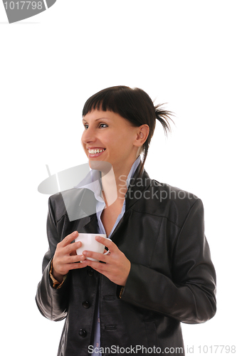 Image of woman with cup