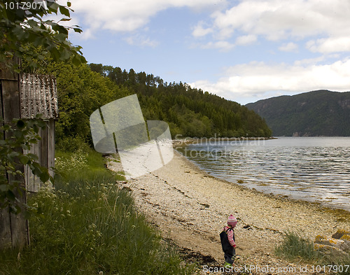 Image of Child on beach