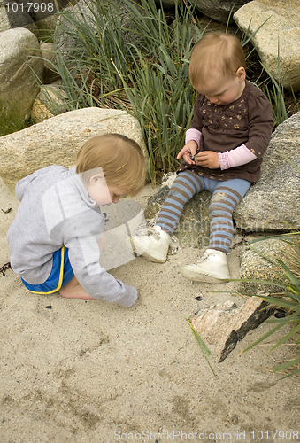 Image of Children on beach