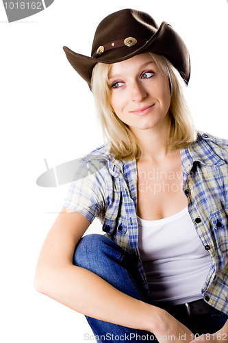 Image of pretty western woman