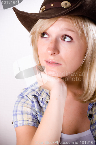 Image of pretty western woman