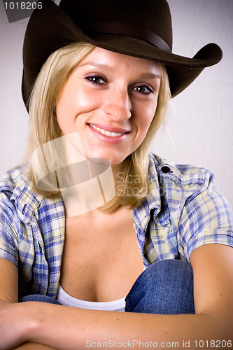 Image of pretty western woman