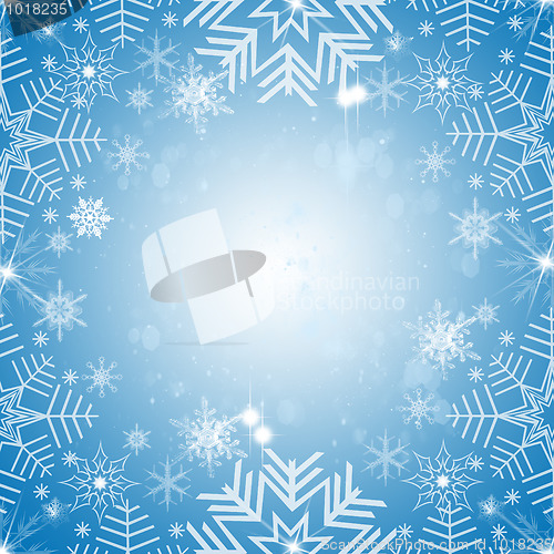 Image of Abstract snowflakes background