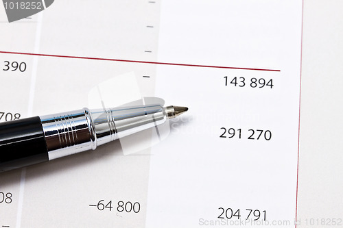 Image of Closeup of a financial report