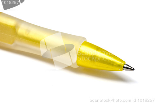 Image of Yellow pen closeup 