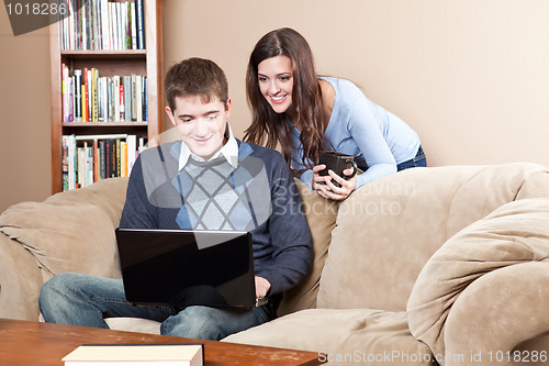 Image of Couple with laptop