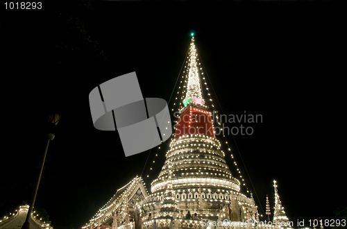 Image of Decorated stupa in Thailand