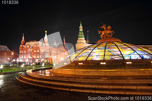 Image of kremlin and museum in moscow russia