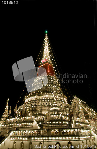 Image of Decorated stupa in Thailand