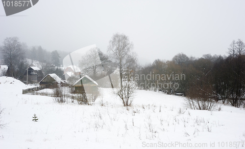 Image of Winter rural landscape.