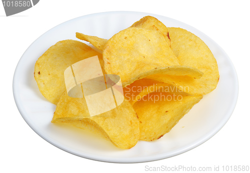 Image of Chips in a white plate