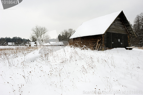 Image of Winter rural landscape.
