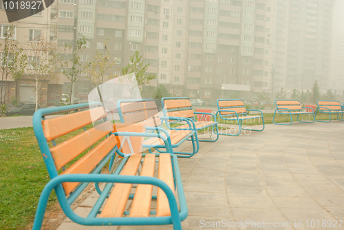 Image of Numbers of benches