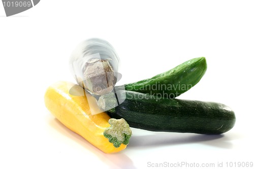 Image of Zucchini and cucumber