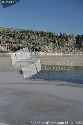 Image of Lake freezing over