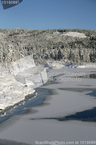 Image of Lake freezing over