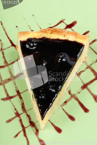 Image of Blueberry and custard cream tart