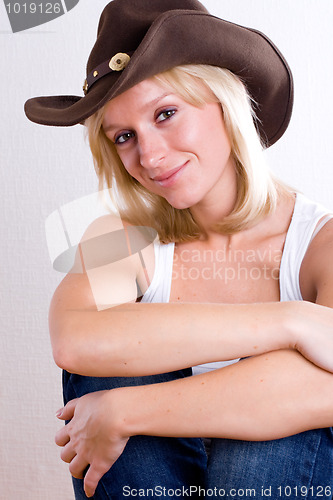 Image of pretty western woman