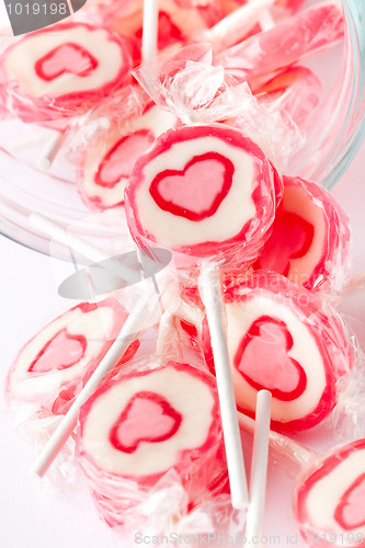 Image of Pink lollipops