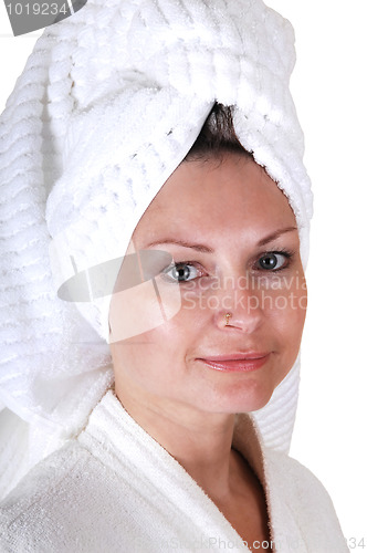 Image of Girl after a shower.