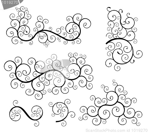 Image of Spiral design elements