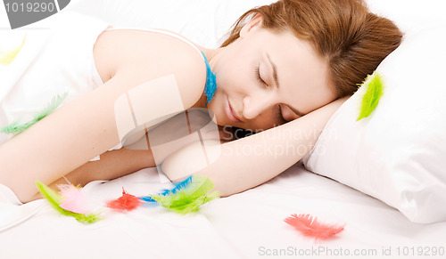 Image of sleeping woman