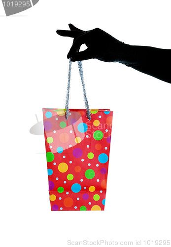 Image of Glitzy Christmas Gift Bag