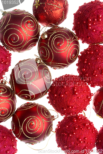 Image of Red Christmas balls