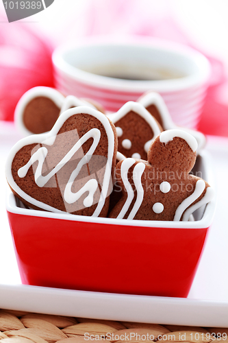 Image of coffe with gingerbreads