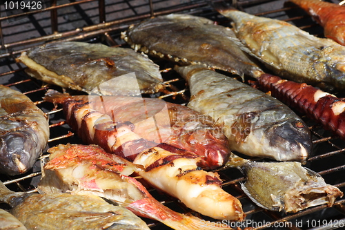 Image of Fish on grill