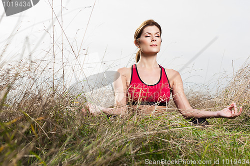 Image of Meditating yoga woman