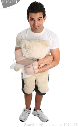 Image of Man with teddy bear