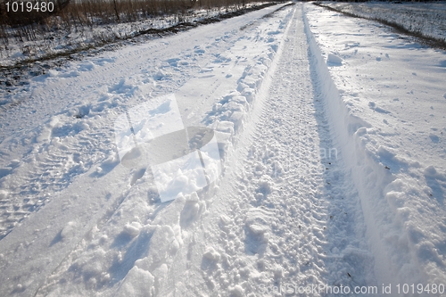 Image of Snowy track