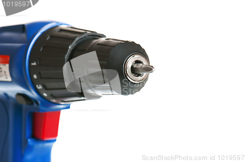 Image of electric screwdriver on a white background