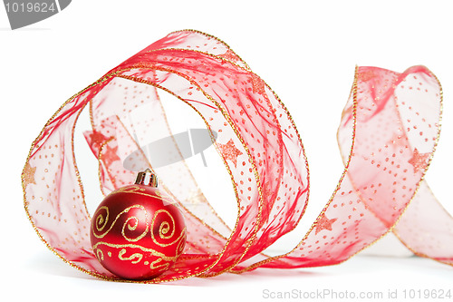 Image of Christmas Ribbon and Bauble