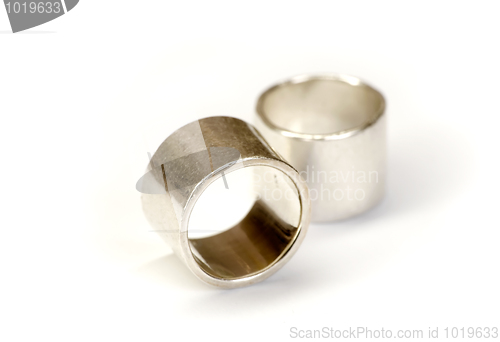 Image of wedding rings isolated