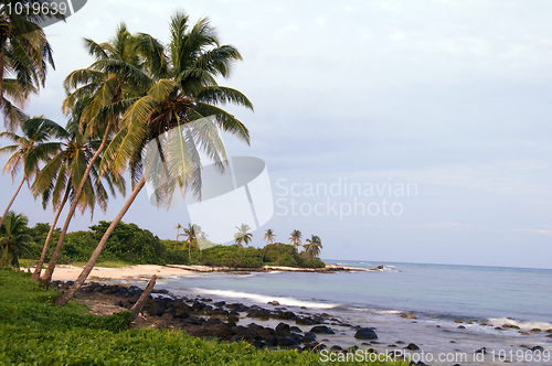 Image of empty Caribbean beach corn island Nicaragua