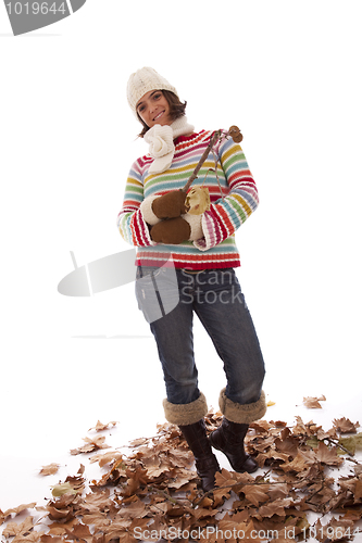 Image of Fun at autumn season